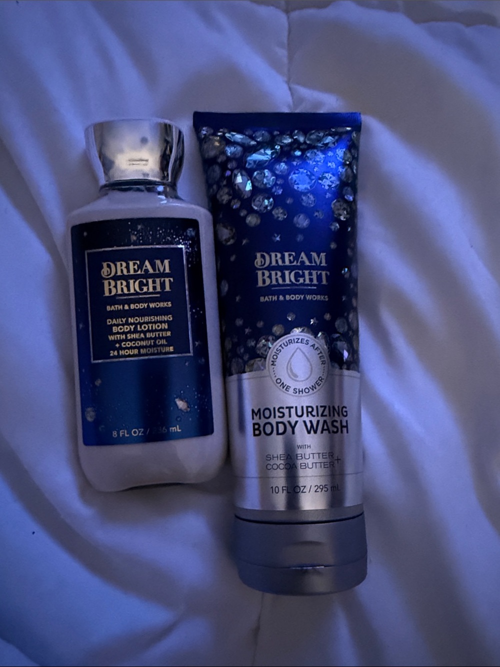 NEW Bath & Body Works Dream Bright Body Wash & Lotion - Blue